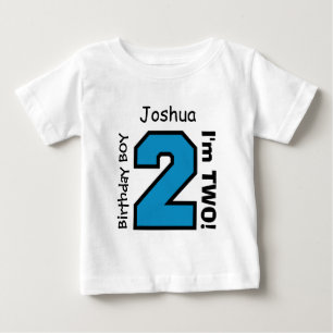 T-shirt Pour Bébé 2ème Nombre A05. de sports d'anniversaire de BÉB
