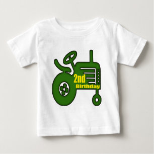 T-shirt Pour Bébé 2èmes cadeaux d'anniversaire de tracteur