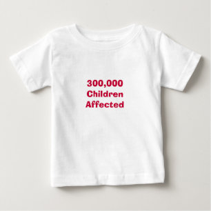 T-shirt Pour Bébé 300.000 enfants affectés