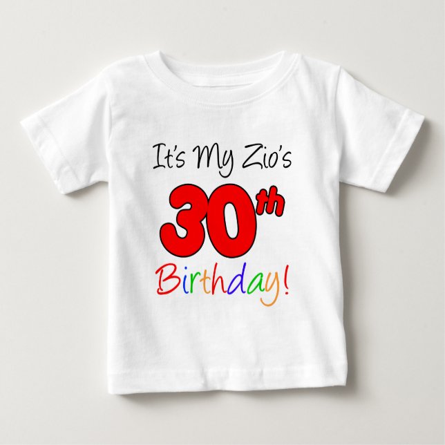 T-shirt Pour Bébé 30ème anniversaire de Zio (Devant)