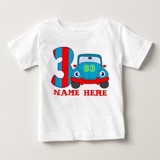 T-shirt Pour Bébé 3 années d'anniversaire (Devant)