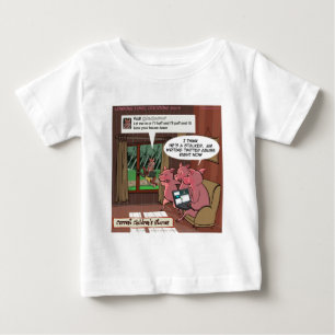 T-shirt Pour Bébé 3 Petits Cochons Experts en Médias Sociaux