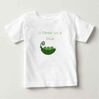 T-shirt Pour Bébé 3 pois dans la cosse