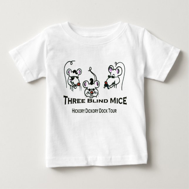 T-shirt Pour Bébé 3 souris aveugles (Devant)