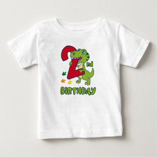 T-shirt Pour Bébé 3rd birthday dinosaur