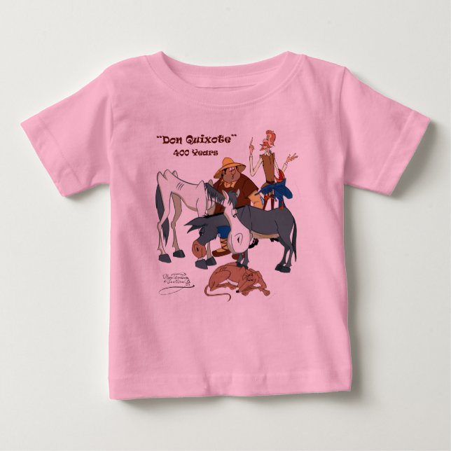 T-shirt Pour Bébé 400 ans de @QUIXOTEdotTV de Don don Quichotte (Devant)