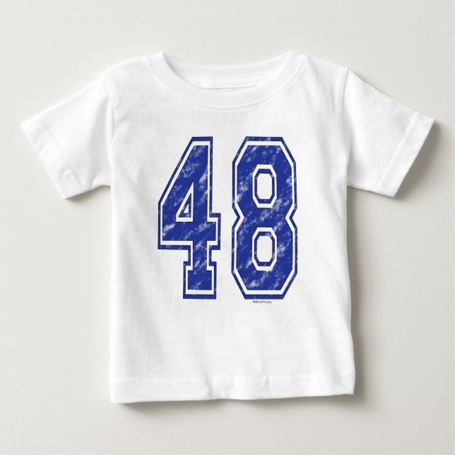 T-shirt Pour Bébé 48 Jersey Personnalisé (Devant)