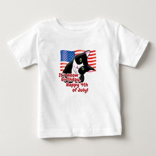 T-shirt Pour Bébé 4 juillet (Devant)