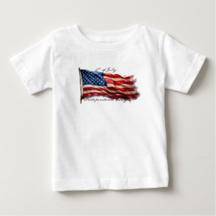 T-shirt Pour Bébé 4 juillet - Célébrer avec le drapeau américain