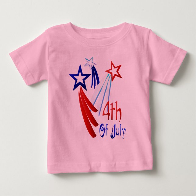 T-shirt Pour Bébé 4 juillet chemise (Devant)