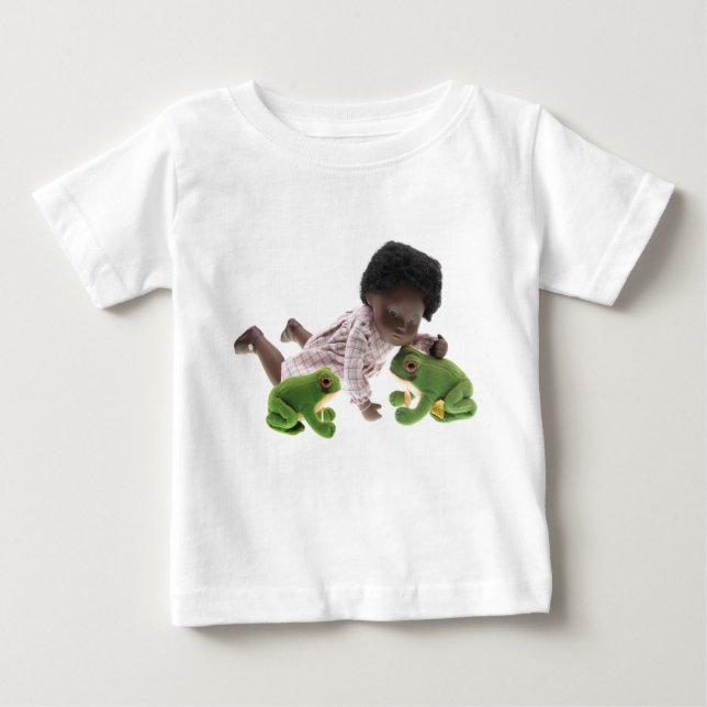T-shirt Pour Bébé 519 Sasha Cara Black Baby (Devant)