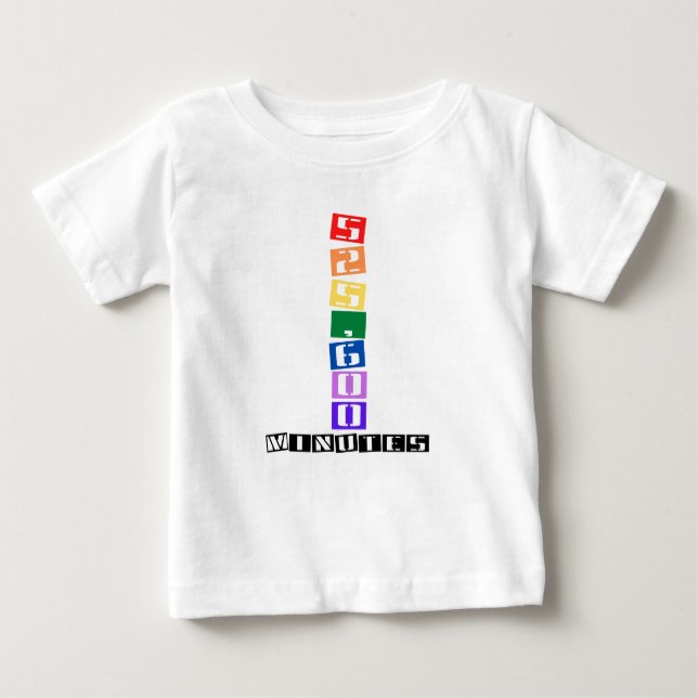T-shirt Pour Bébé 525 600 Minutes (Devant)