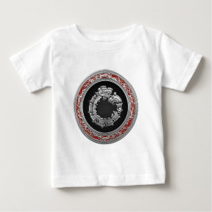 T-shirt Pour Bébé [600] Serpent Dieu Quetzalcoatl [Argent]