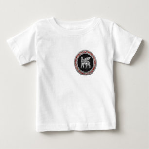 T-shirt Pour Bébé [600] Taureau à ailes par Babylonien [argent] [3D