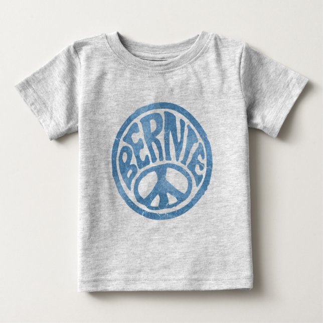 T-shirt Pour Bébé 60s paix Bernie (Devant)