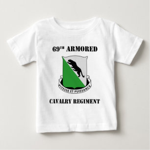 T-shirt Pour Bébé 69e régiment de cavalerie blindée (RCA) avec texte