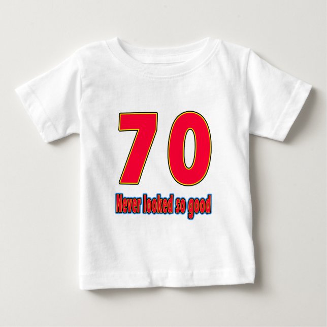 T-shirt Pour Bébé 70 conceptions tellement bonnes non jamais (Devant)