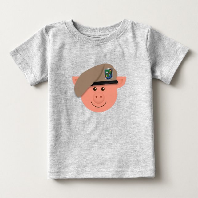 T-shirt Pour Bébé 75e régiment de rangers (Devant)