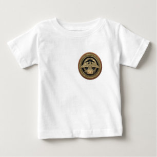 T-shirt Pour Bébé [900] Aigle impérial d'or romain sur médaillon d'o