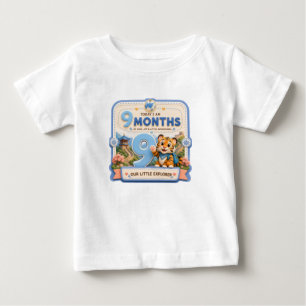 T-shirt Pour Bébé 9 Mois Bébé Étape Petit Explorateur