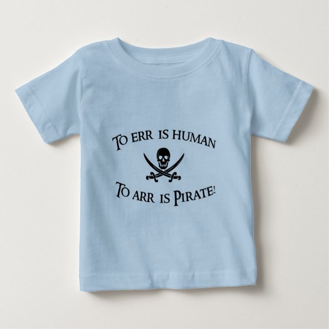 T-shirt Pour Bébé À Arr est le pirate ! (Devant)
