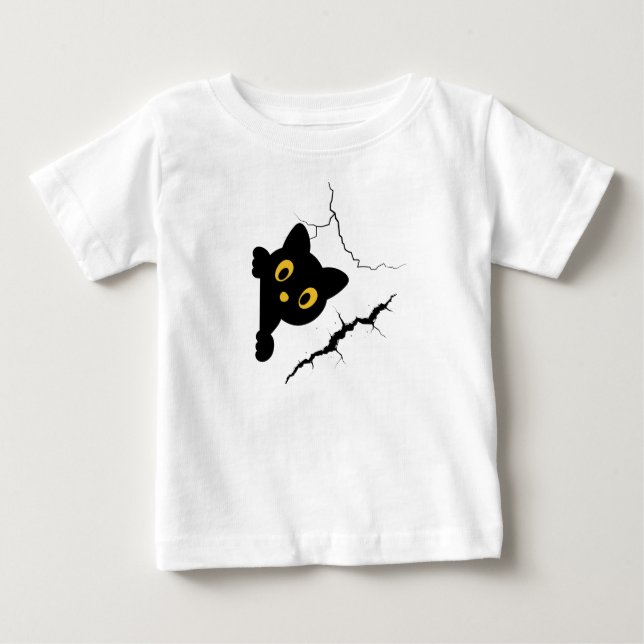 T-shirt Pour Bébé a cat (Devant)