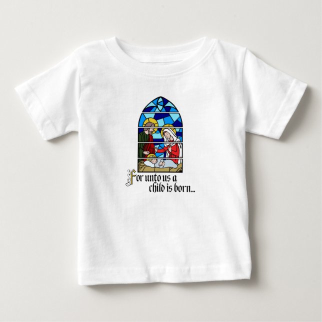 T-shirt Pour Bébé A Child is born (Devant)