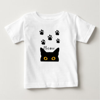 T-shirt Pour Bébé a cute cat