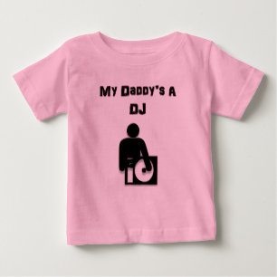 T-shirt Pour Bébé A DJ de mon papa