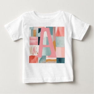 T-shirt Pour Bébé A in Pink AI art