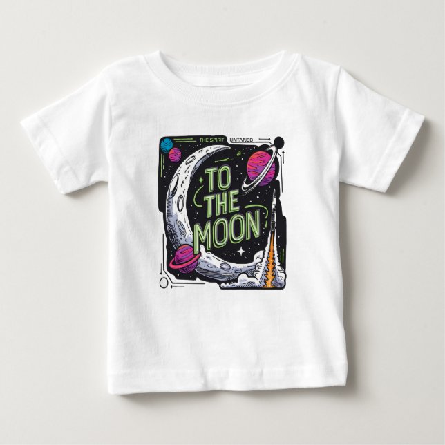 T-shirt Pour Bébé À La Lune ! $GME $AMC $NOKshirt (Devant)