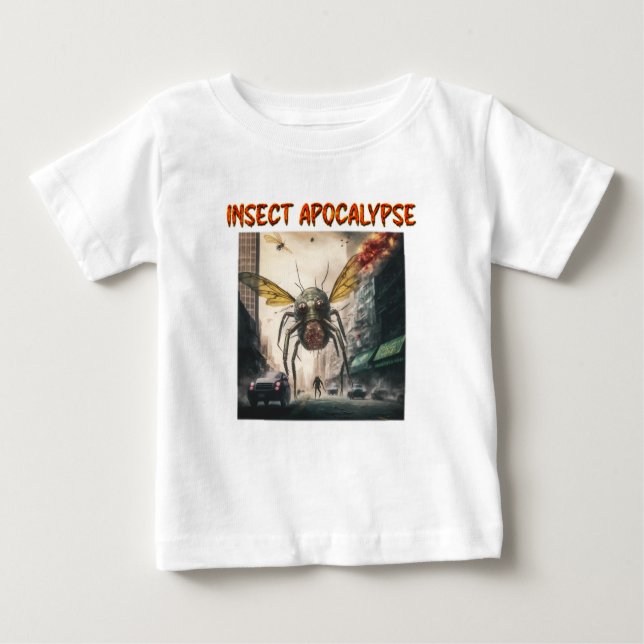 T-shirt pour bébé à l'Apocalypse d'insectes (Devant)