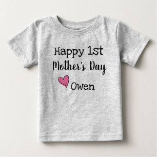 T-shirt Pour Bébé Ă?re chemise heureuse de jour de mères