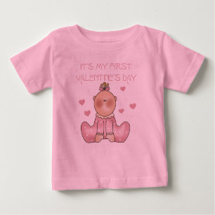 T-shirt Pour Bébé Ă?re Saint-Valentin de bébé