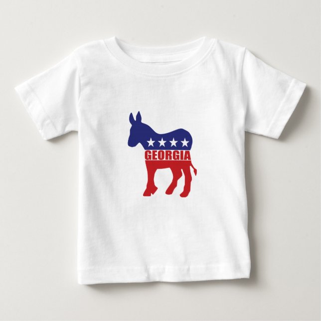 T-shirt Pour Bébé ÃÂne démocrate de Géorgie (Devant)