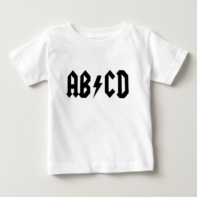 T-SHIRT POUR BÉBÉ AB/CD (Devant)