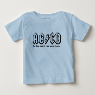 T-shirt Pour Bébé AB/CD - Soyez prêt POUR LIRE !