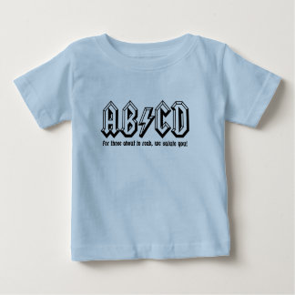T-shirt Pour Bébé AB/CD - Soyez prêt POUR LIRE !