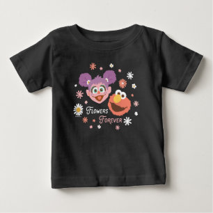 T-shirt Pour Bébé Abby Cadabby & Elmo   Fleurs pour toujours