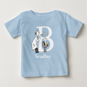 T-shirt Pour Bébé ABC du Dr Seuss : Lettre B - Blanc   Ajouter Votre