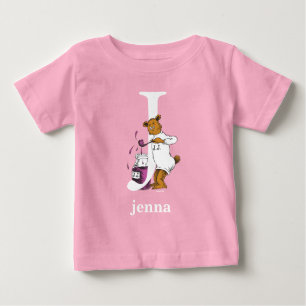 T-shirt Pour Bébé ABC du Dr Seuss : Lettre J - Blanc  Ajouter votre 