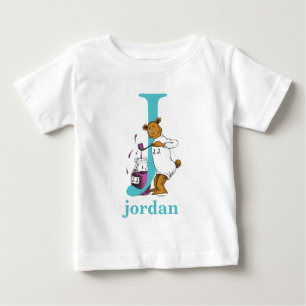 T-shirt Pour Bébé ABC du Dr Seuss : Lettre J - Turquoise   Ajouter V