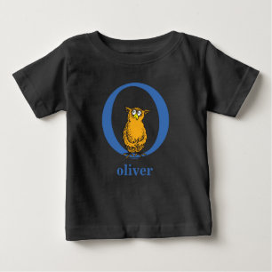 T-shirt Pour Bébé ABC du Dr Seuss : Lettre O - Bleu   Ajouter Votre