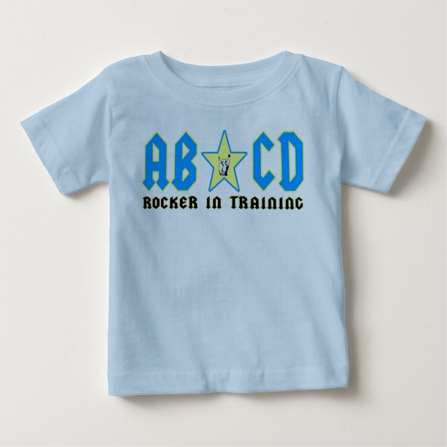 T-shirt Pour Bébé abcdbleu (Devant)