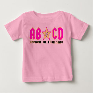T-shirt Pour Bébé abcdpink