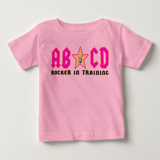 T-shirt Pour Bébé abcdrose (Devant)