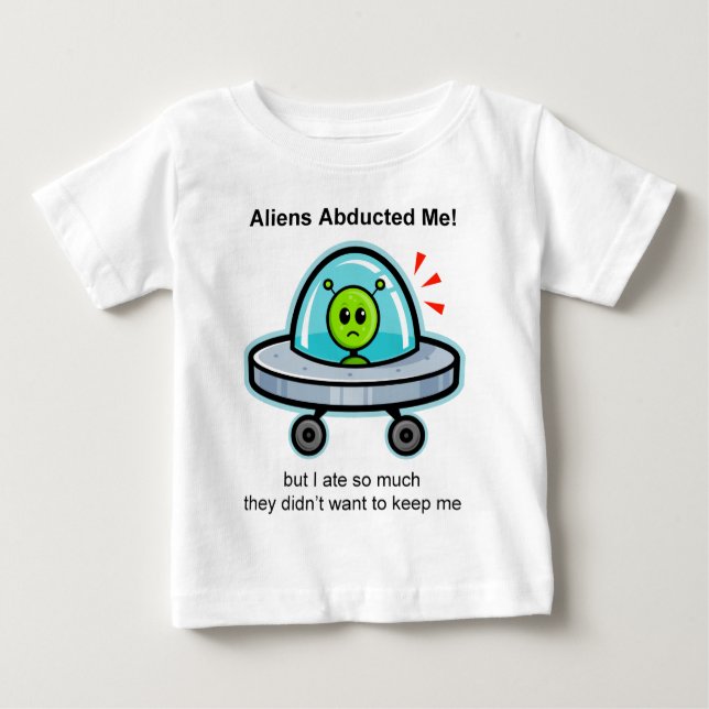 T-shirt Pour Bébé Abduction étrangère (Devant)
