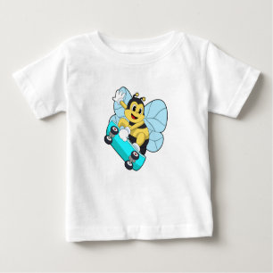 T-shirt Pour Bébé Abee comme patineur avec skateboard