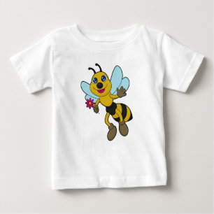 T-shirt Pour Bébé Abeille à fleurs