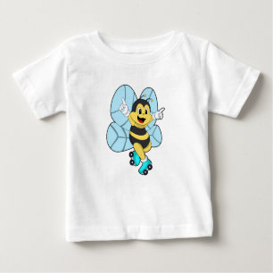 T-shirt Pour Bébé Abeille à roulettes